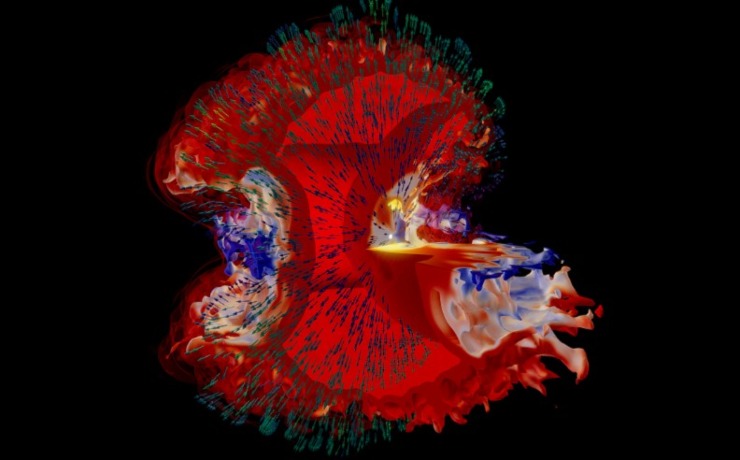 Illustrazione di esplosione di Nova (S. Orlando - Inaf di Palermo foto) - www.aerospacecue.it