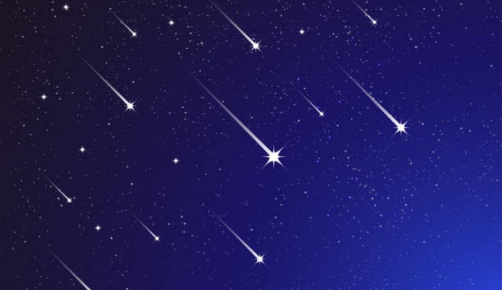 Illustrazione di stelle cadenti