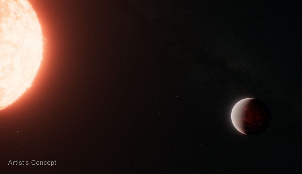 Webb osserva un’atmosfera spessa attorno a TOI-561 b, la super-Terra di lava